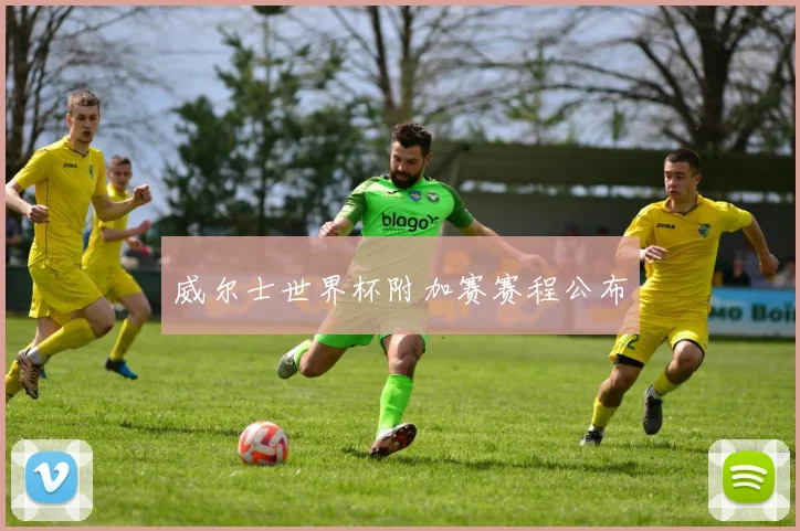 威尔士世界杯附加赛赛程公布